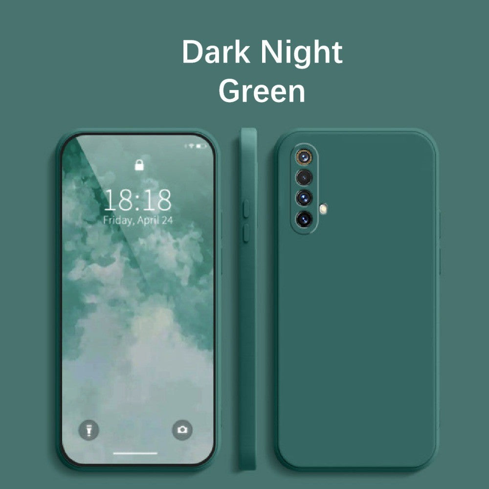 For Realme X50 Cover Drop and wear resistant Silicone Full Case Classic Simple Solid Color Phone Case Cover