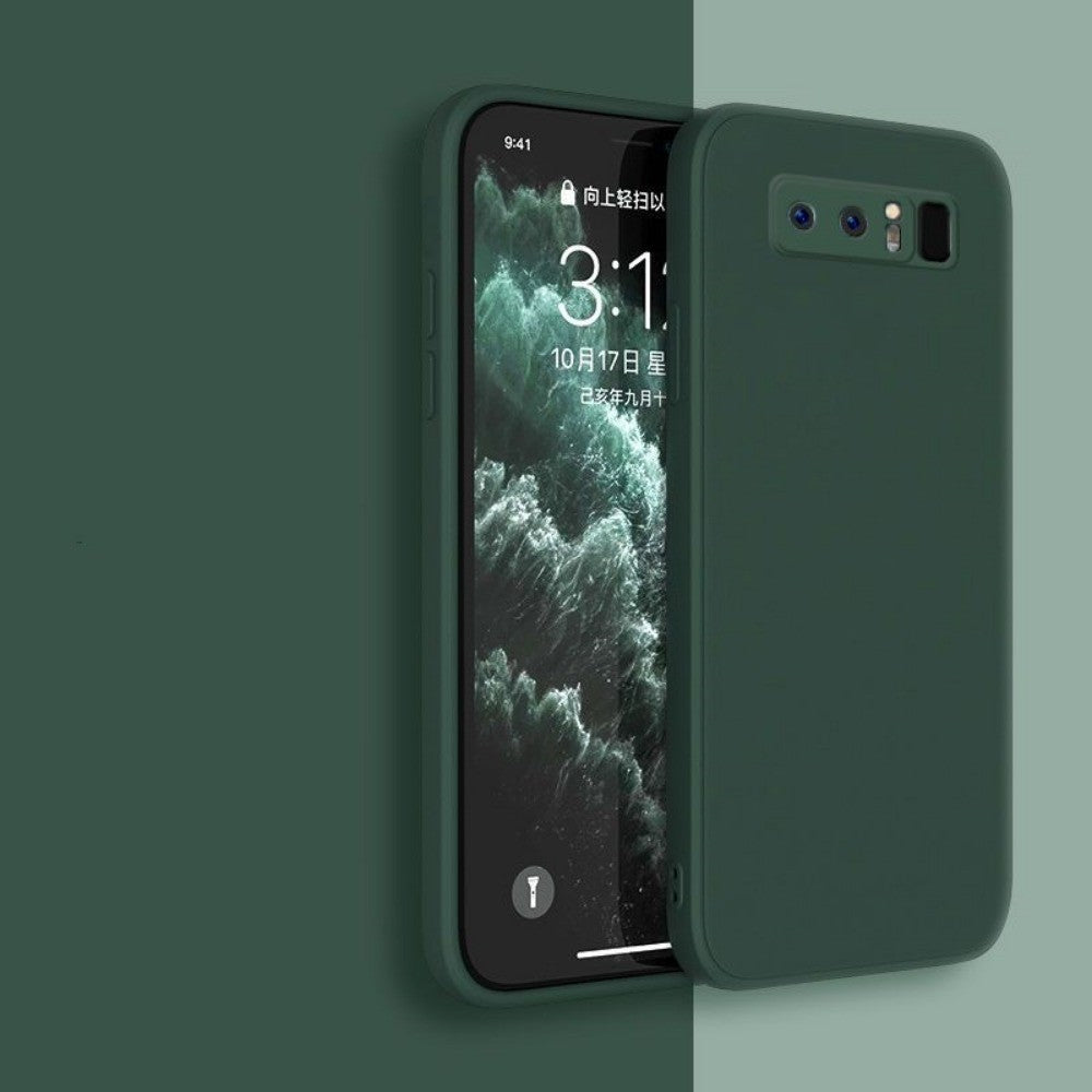 For Samsung Galaxy Note 8 Cover Drop and wear resistant Silicone Full Case Classic Simple Solid Color Phone Case Cover