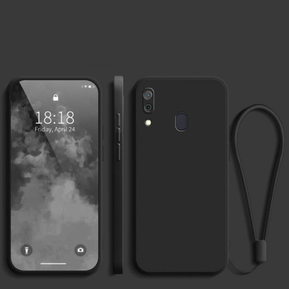 For Samsung Galaxy A40 Cover Drop and wear resistant Silicone Full Case Classic Simple Solid Color Phone Case Cover