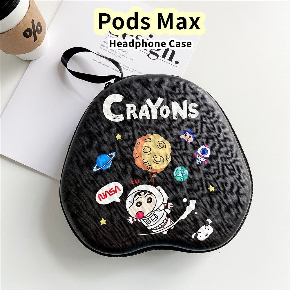 For Pods Max Headphone Case Cartoon Creative Patterns Headset Earpads Storage Bag Casing Box