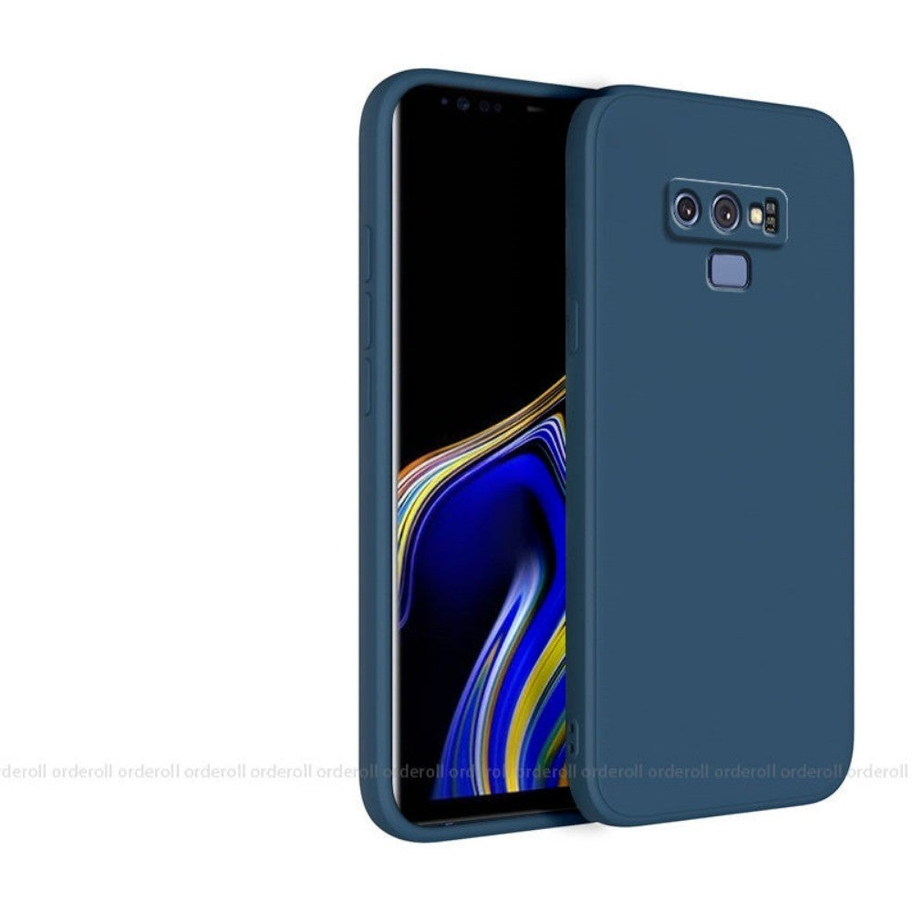For Samsung Galaxy Note 9 Cover Drop and wear resistant Silicone Full Case Classic Simple Solid Color Phone Case Cover
