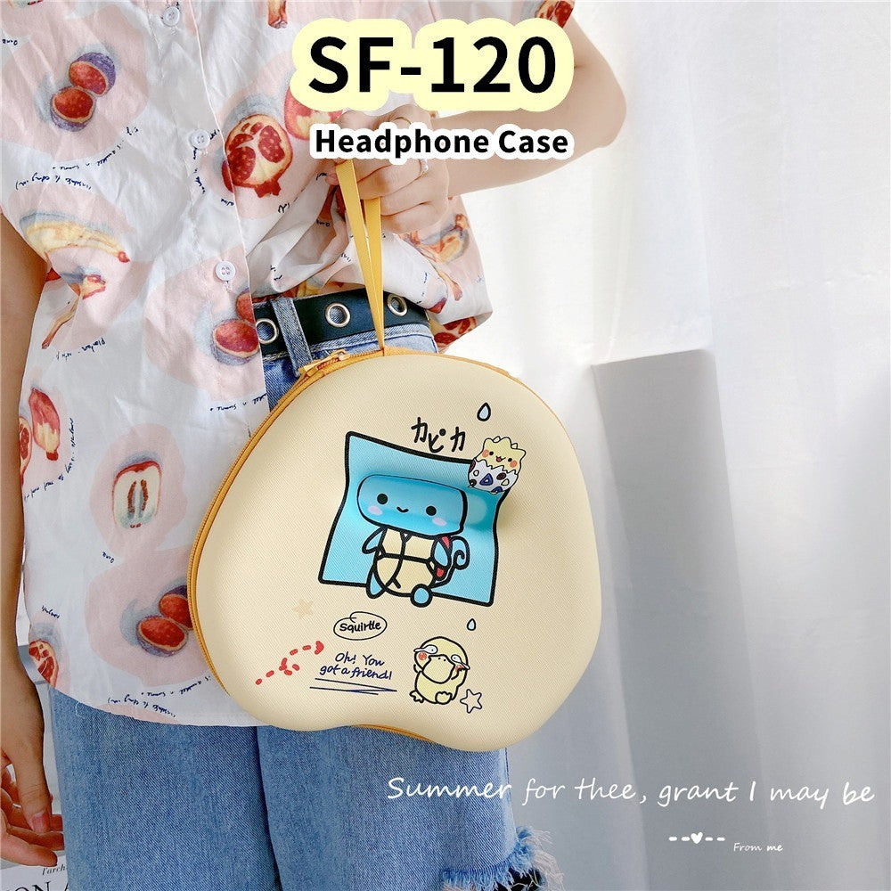 For SF-120 Headphone Case Cartoon Creative Patterns Headset Earpads Storage Bag Casing Box