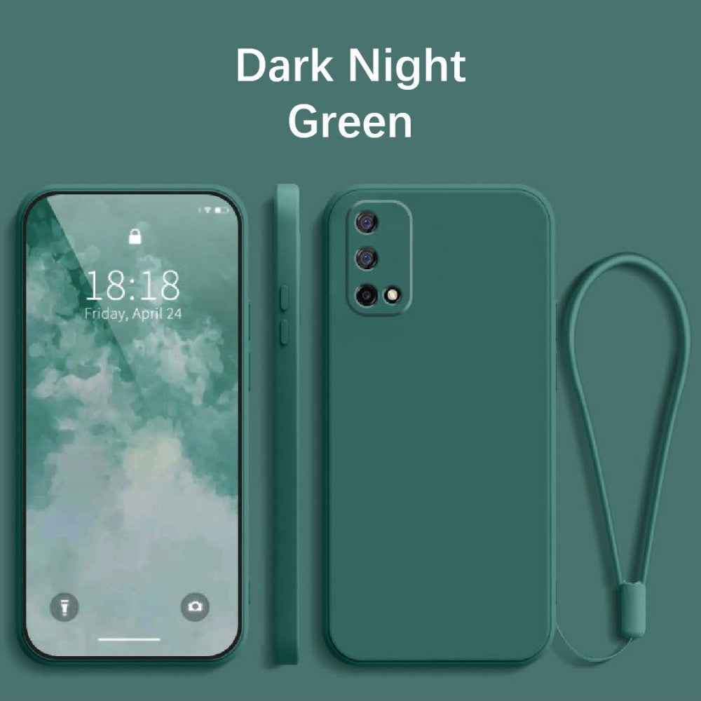 For Realme V5 Cover Drop and wear resistant Silicone Full Case Classic Simple Solid Color Phone Case Cover