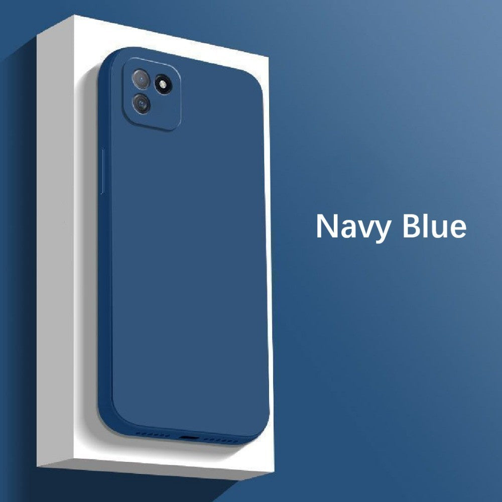 For Realme C11 Cover Drop and wear resistant Silicone Full Case Classic Simple Solid Color Phone Case Cover