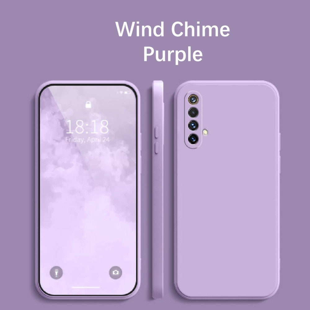 For Realme X50 Cover Drop and wear resistant Silicone Full Case Classic Simple Solid Color Phone Case Cover