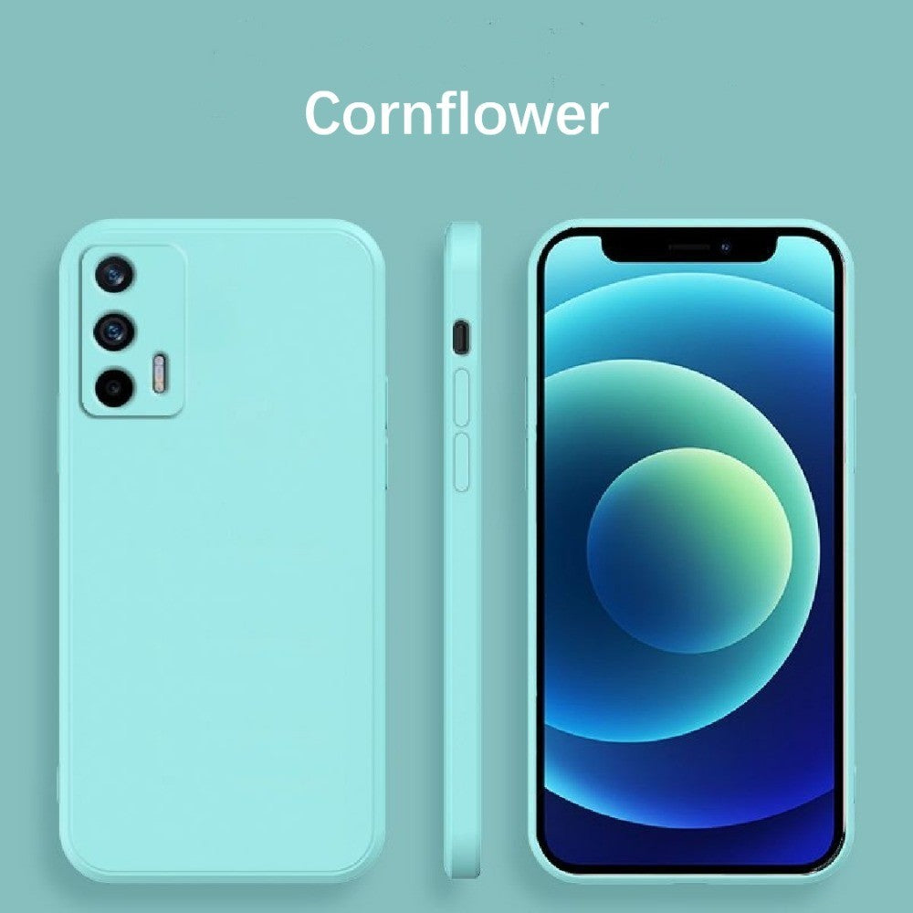For Realme C31 Cover Drop and wear resistant Silicone Full Case Classic Simple Solid Color Phone Case Cover
