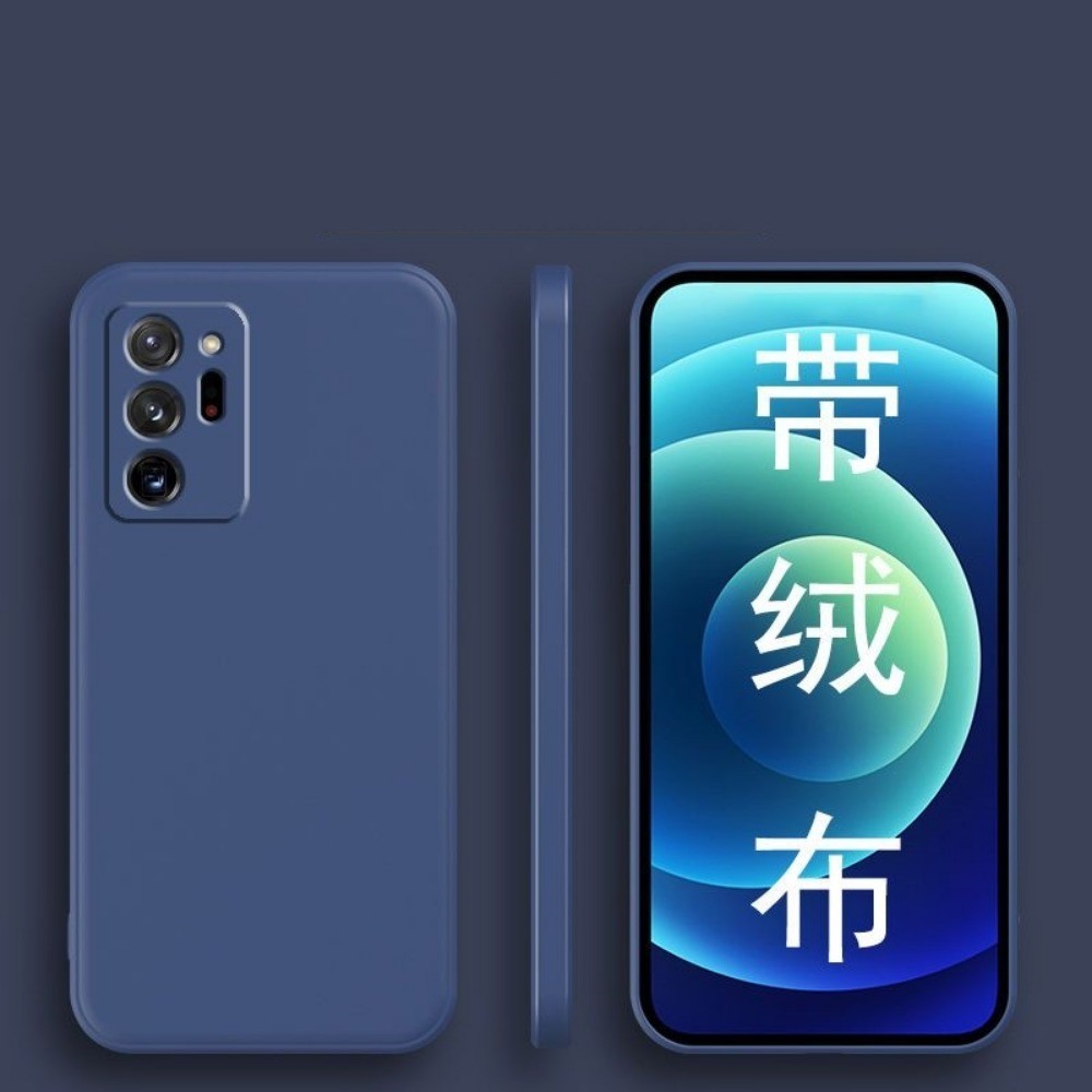 For Samsung Galaxy Note 20 Ultra Cover Drop and wear resistant Silicone Full Case Classic Simple Solid Color Phone Case Cover