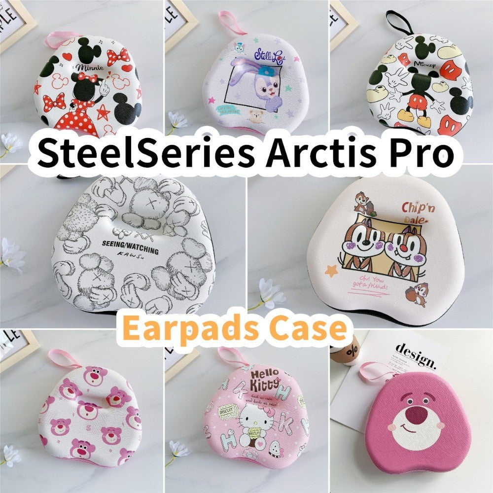 For SteelSeries Arctis Pro Headphone Case Cartoon Creative Patterns Headset Earpads Storage Bag Casing Box