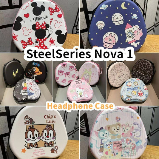 For SteelSeries Nova 1 Headphone Case Cartoon Creative Patterns Headset Earpads Storage Bag Casing Box
