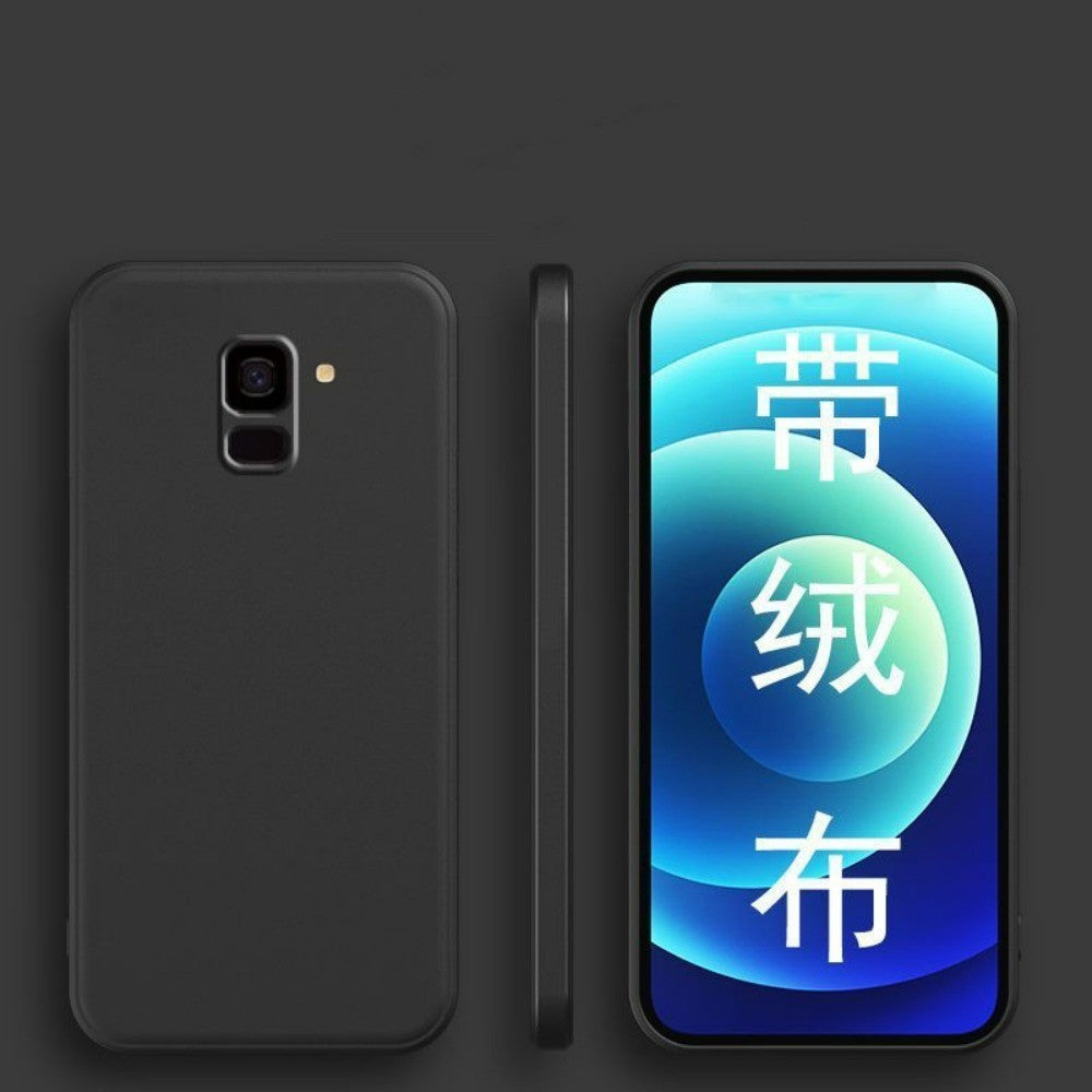 For Samsung Galaxy J6 Plus Cover Drop and wear resistant Silicone Full Case Classic Simple Solid Color Phone Case Cover