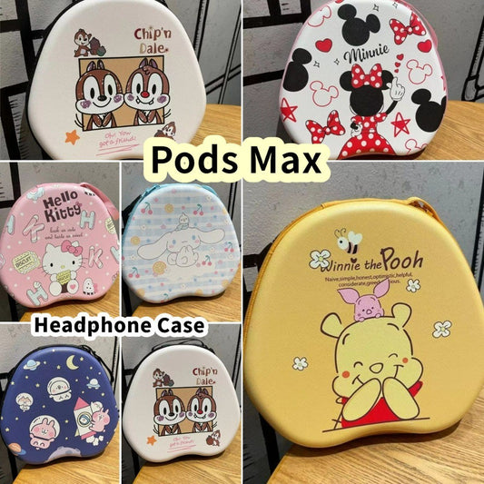 For Pods Max Headphone Case Cartoon Creative Patterns Headset Earpads Storage Bag Casing Box