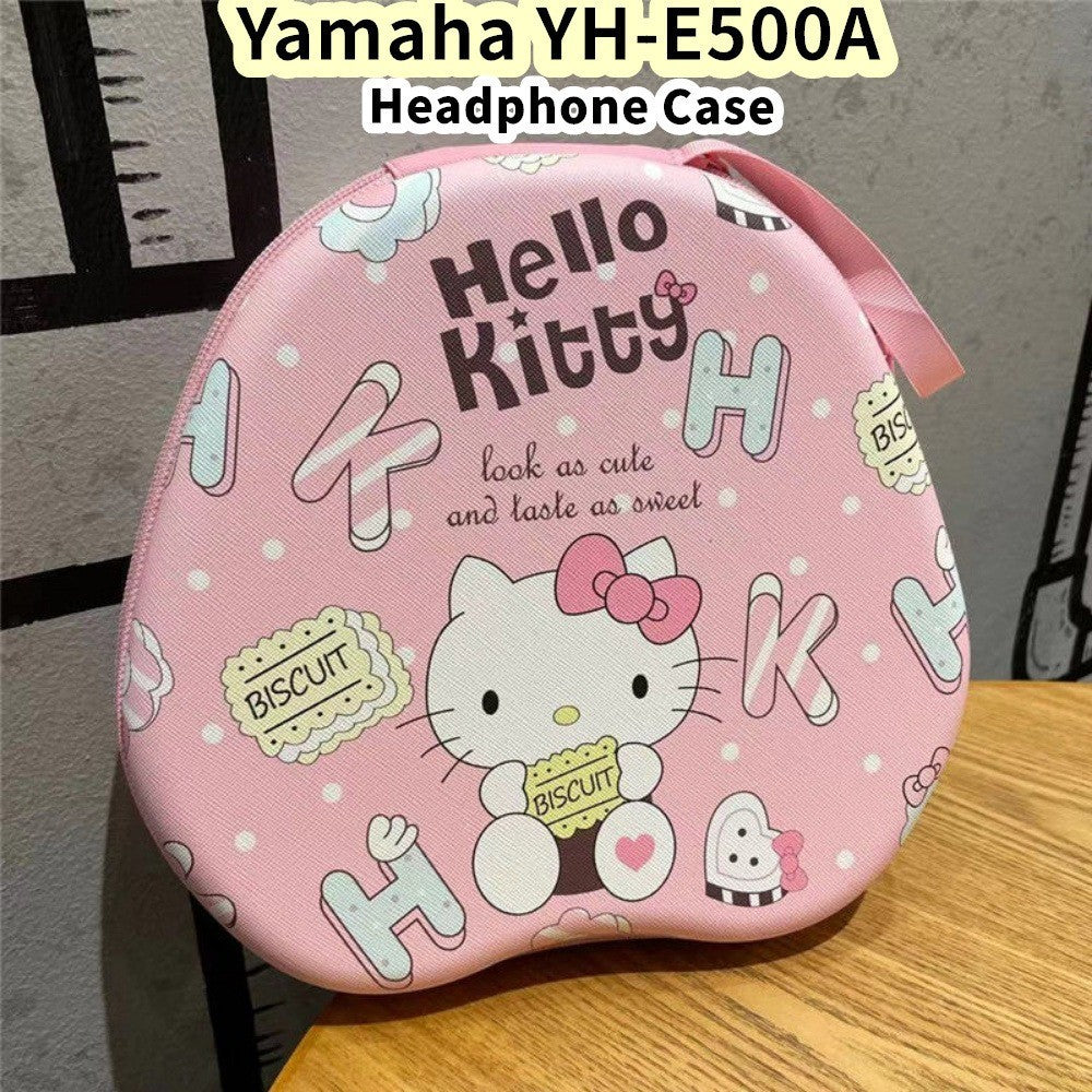 For Yamaha YH-E500A Headphone Case Cartoon Creative Patterns Headset Earpads Storage Bag Casing Box