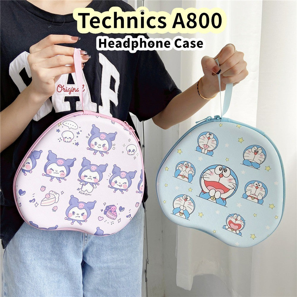 For Technics A800 Headphone Case Cartoon Creative Patterns Headset Earpads Storage Bag Casing Box