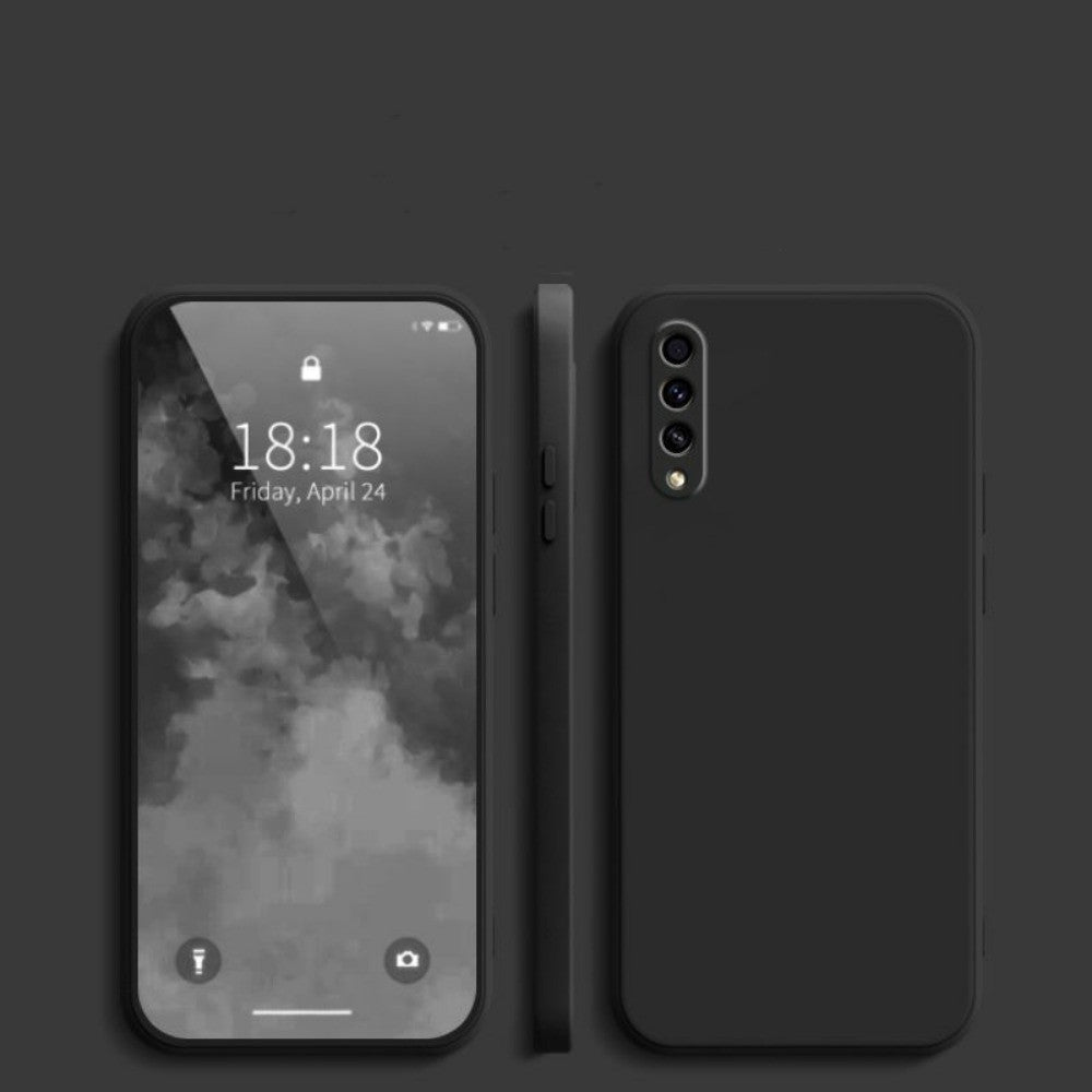 For Samsung Galaxy A50S Cover Drop and wear resistant Silicone Full Case Classic Simple Solid Color Phone Case Cover