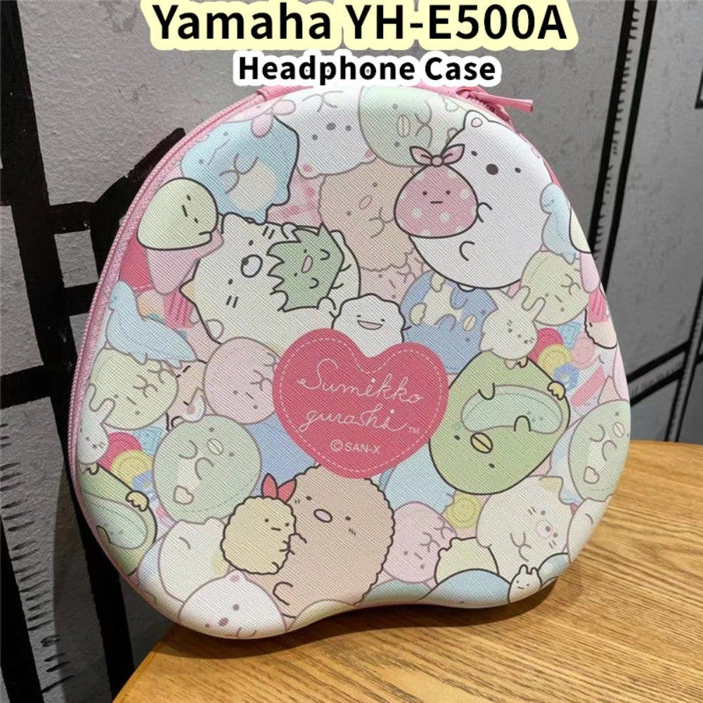 For Yamaha YH-E500A Headphone Case Cartoon Creative Patterns Headset Earpads Storage Bag Casing Box