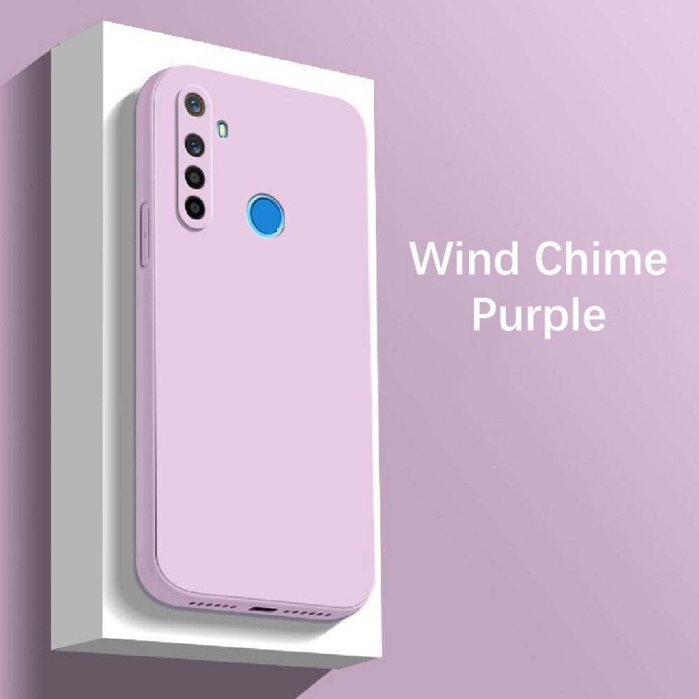 For Realme Q Cover Drop and wear resistant Silicone Full Case Classic Simple Solid Color Phone Case Cover