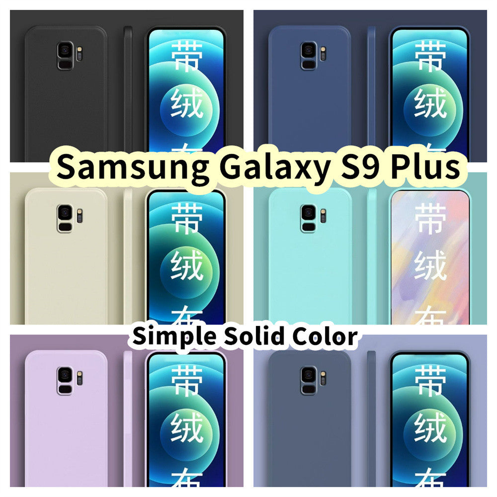 For Samsung Galaxy S9 Plus Cover Drop and wear resistant Silicone Full Case Classic Simple Solid Color Phone Case Cover