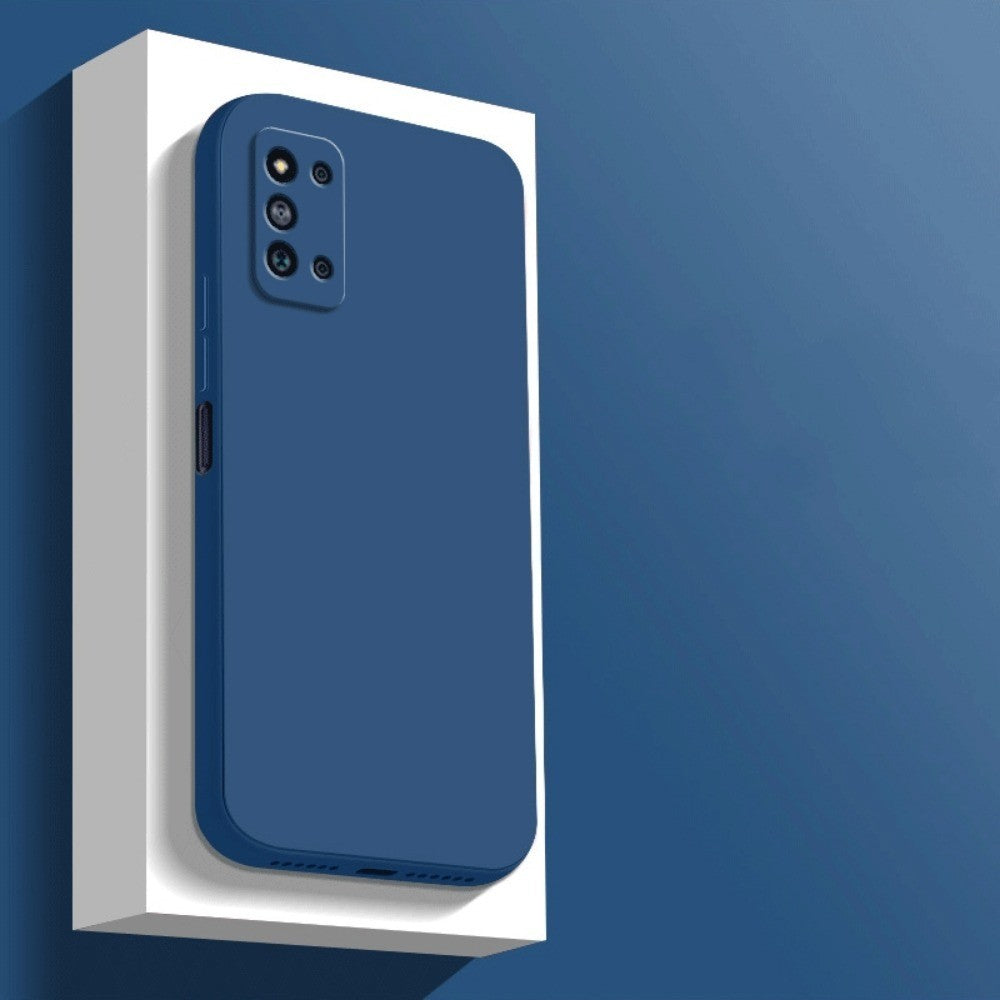 For Samsung Galaxy F52 Cover Drop and wear resistant Silicone Full Case Classic Simple Solid Color Phone Case Cover