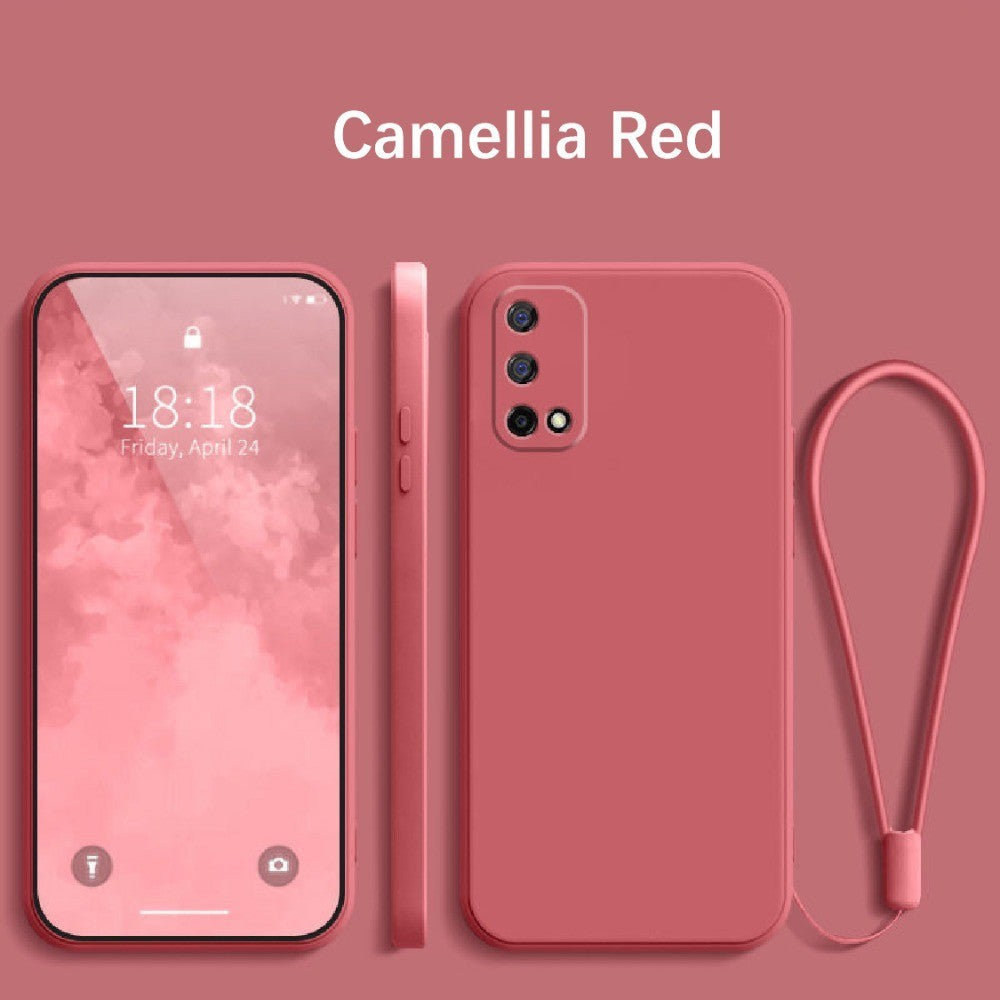 For Realme V5 Cover Drop and wear resistant Silicone Full Case Classic Simple Solid Color Phone Case Cover