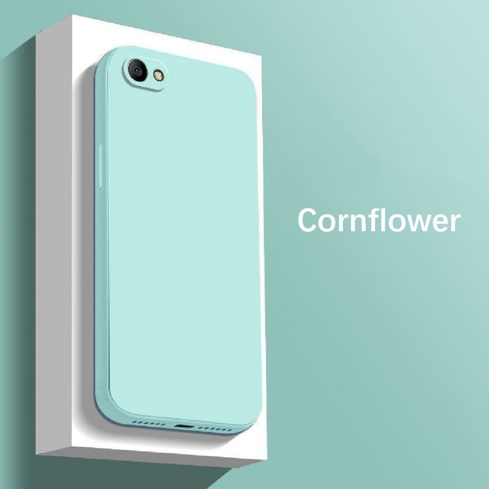 For Realme C2 Cover Drop and wear resistant Silicone Full Case Classic Simple Solid Color Phone Case Cover