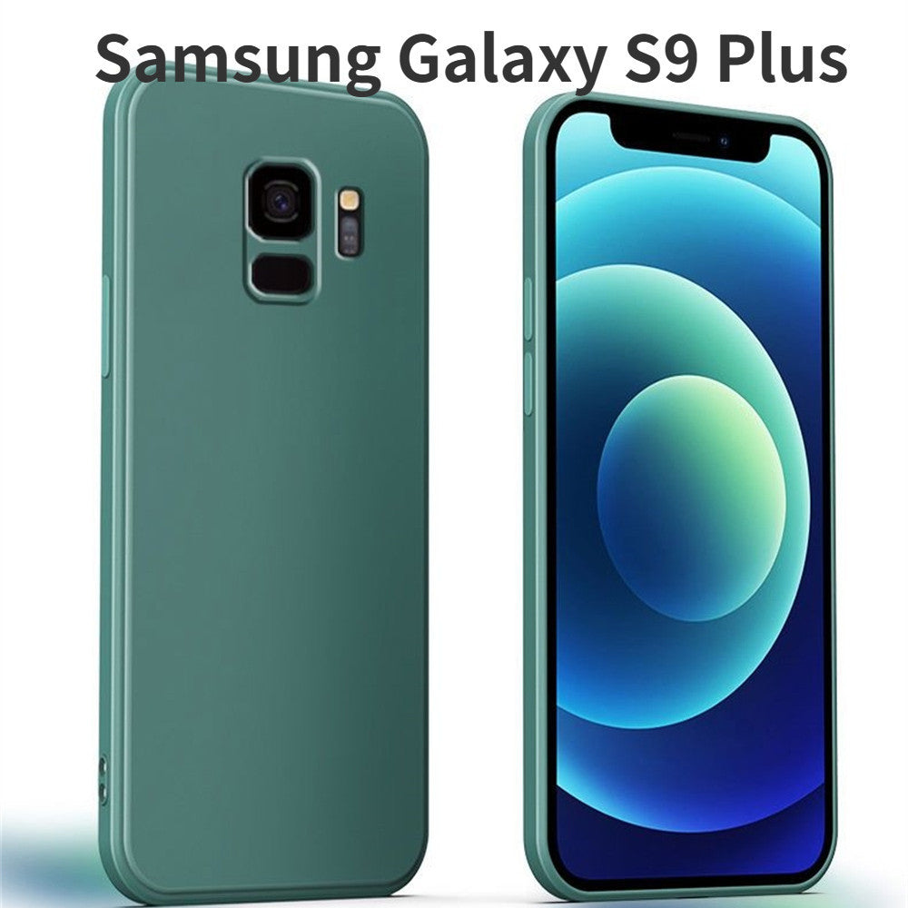 For Samsung Galaxy S9 Plus Cover Drop and wear resistant Silicone Full Case Classic Simple Solid Color Phone Case Cover