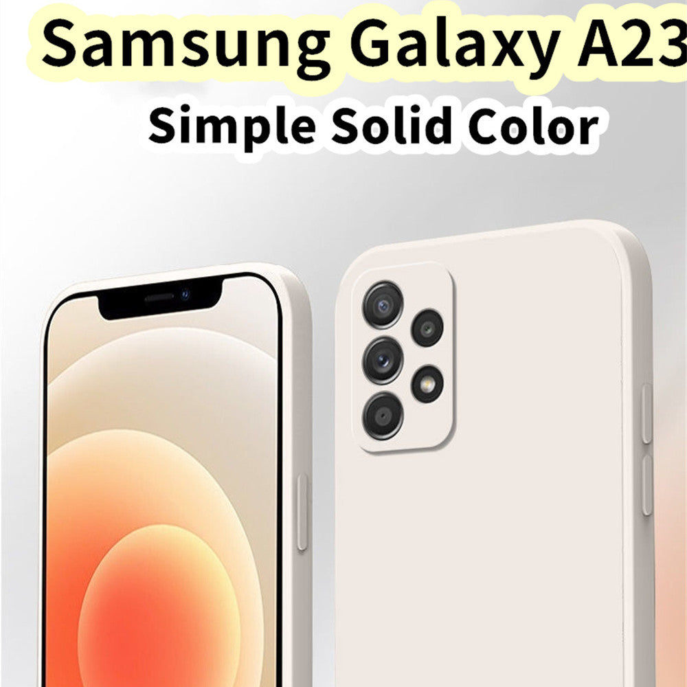 For Samsung Galaxy A23 Cover Drop and wear resistant Silicone Full Case Classic Simple Solid Color Phone Case Cover