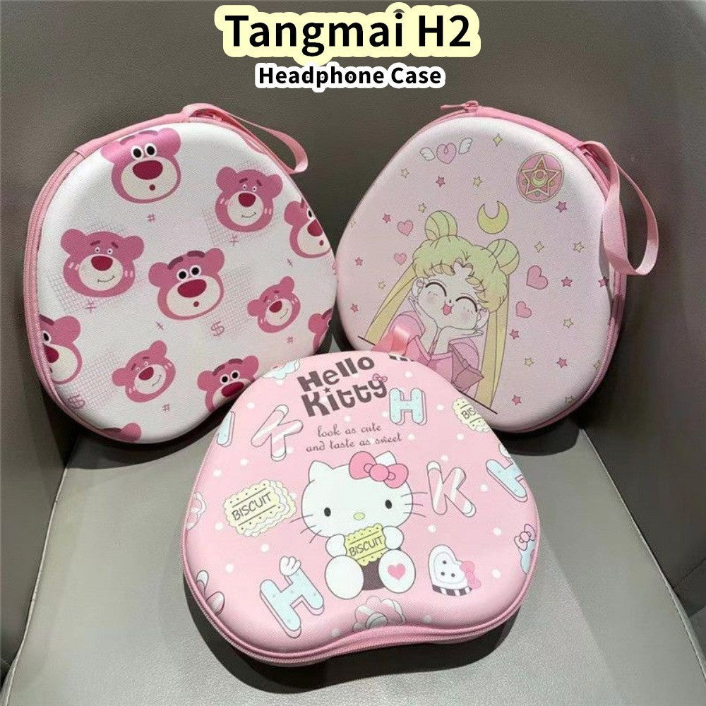 For Tangmai H2 Headphone Case Cartoon Creative Patterns Headset Earpads Storage Bag Casing Box