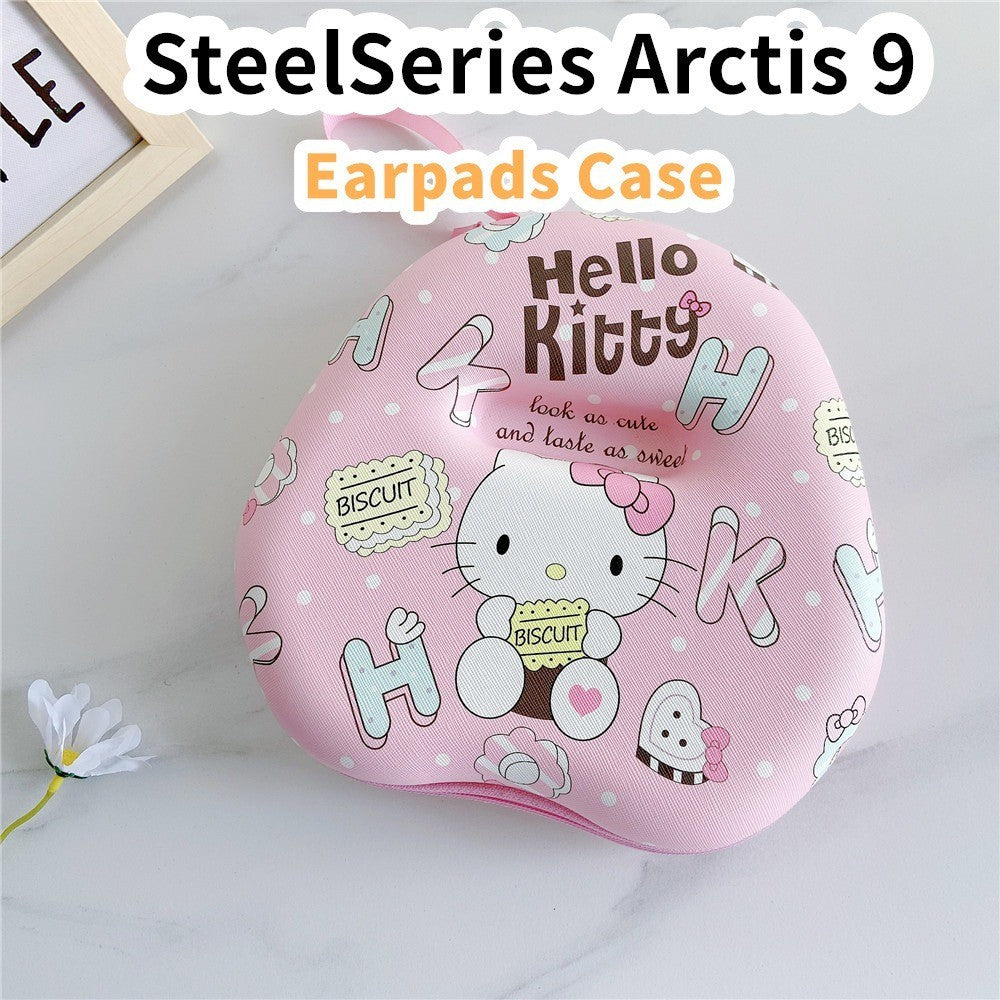For SteelSeries Arctis 9 Headphone Case Cartoon Creative Patterns Headset Earpads Storage Bag Casing Box