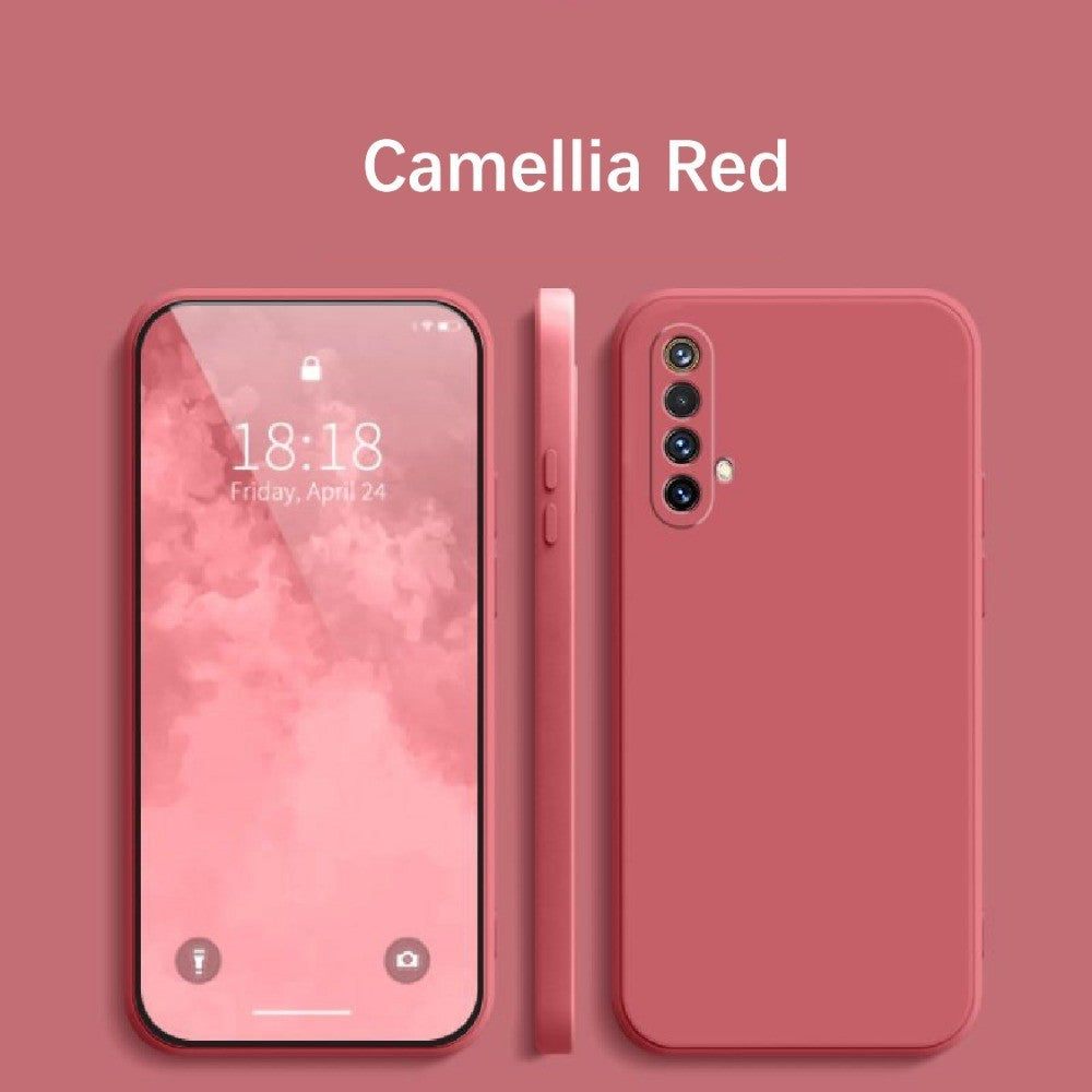 For Realme X50 Cover Drop and wear resistant Silicone Full Case Classic Simple Solid Color Phone Case Cover