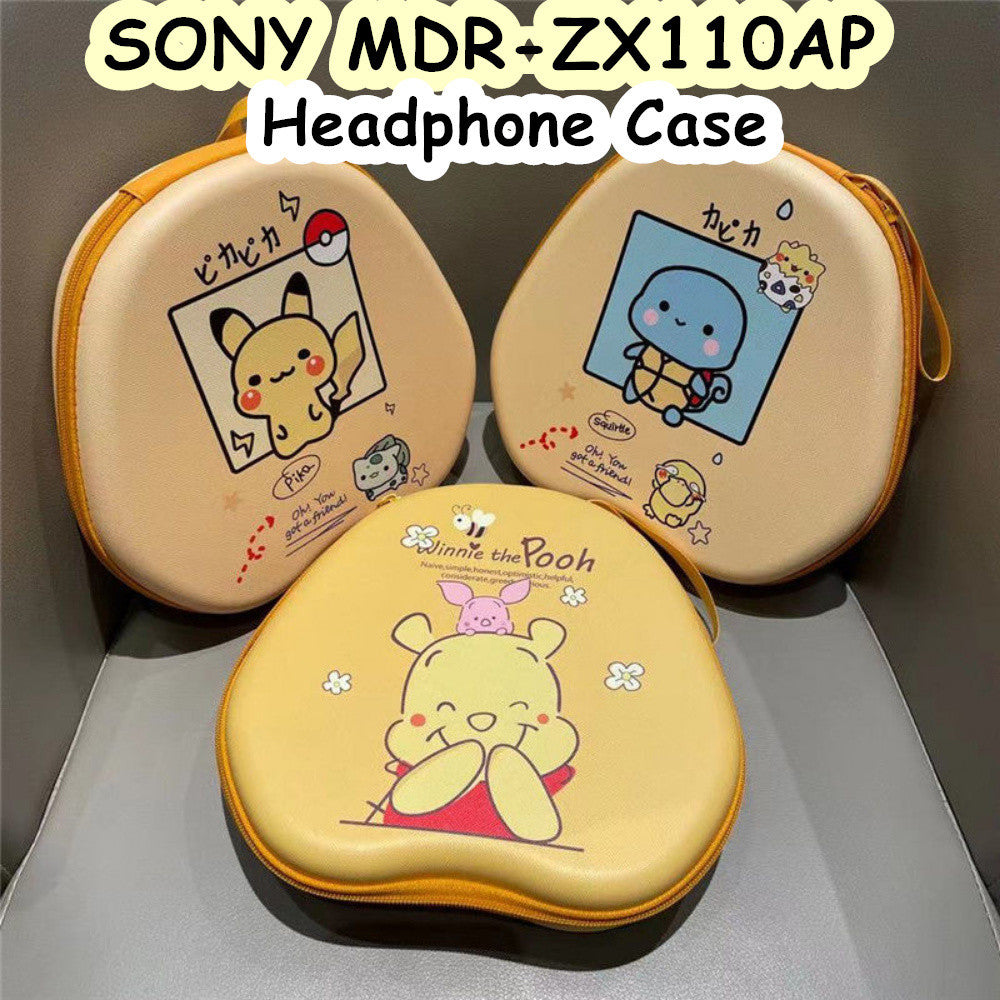 For SONY MDR-ZX110AP Headphone Case Cartoon Creative Patterns Headset Earpads Storage Bag Casing Box