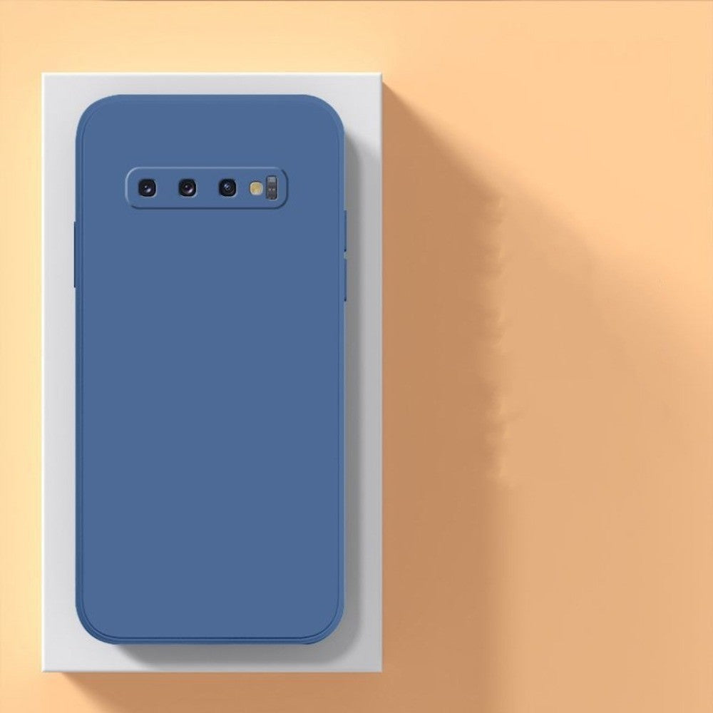 For Samsung Galaxy S10 Plus Cover Drop and wear resistant Silicone Full Case Classic Simple Solid Color Phone Case Cover