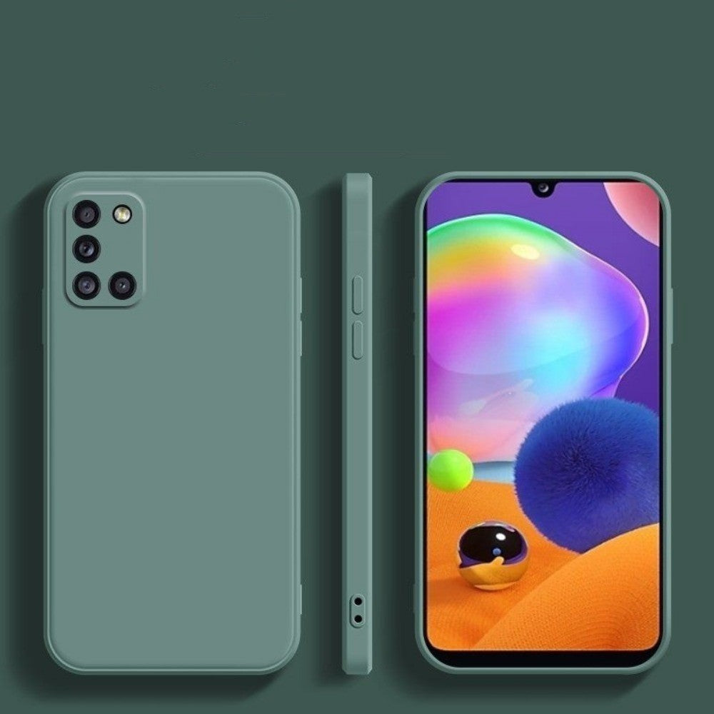 For Samsung Galaxy A31 Cover Drop and wear resistant Silicone Full Case Classic Simple Solid Color Phone Case Cover