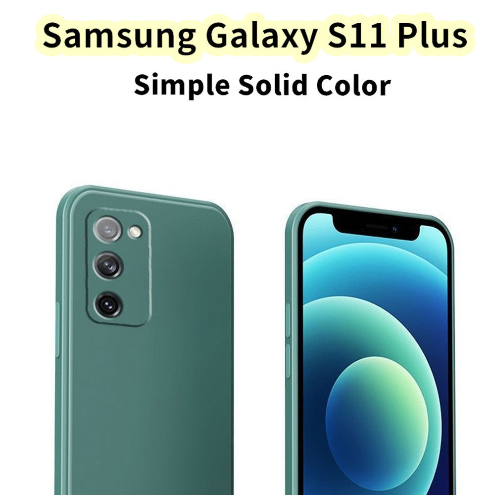 For Samsung Galaxy S11 Plus Cover Drop and wear resistant Silicone Full Case Classic Simple Solid Color Phone Case Cover