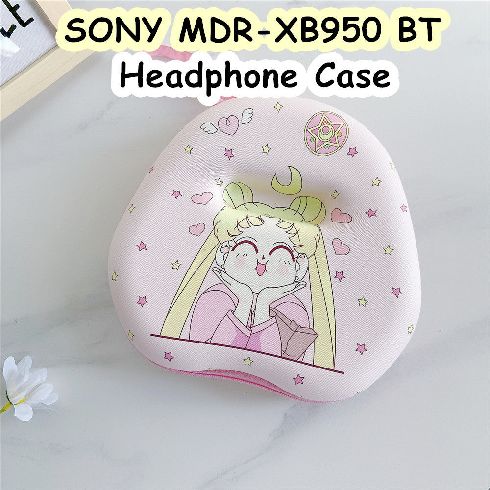 For SONY MDR-XB950 BT Headphone Case Cartoon Creative Patterns Headset Earpads Storage Bag Casing Box