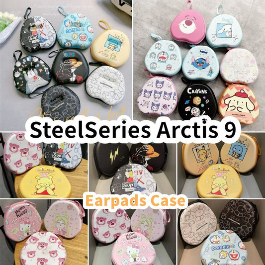 For SteelSeries Arctis 9 Headphone Case Cartoon Creative Patterns Headset Earpads Storage Bag Casing Box