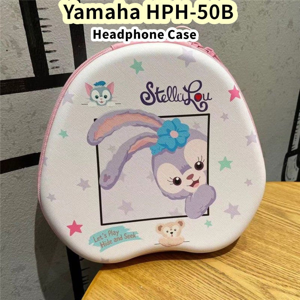 For Yamaha HPH-50B Headphone Case Cartoon Creative Patterns Headset Earpads Storage Bag Casing Box