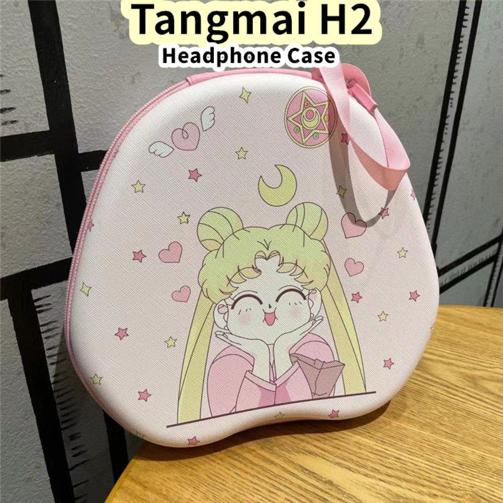 For Tangmai H2 Headphone Case Cartoon Creative Patterns Headset Earpads Storage Bag Casing Box