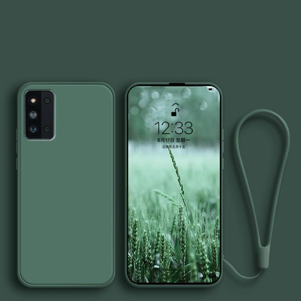 For Samsung Galaxy F52 Cover Drop and wear resistant Silicone Full Case Classic Simple Solid Color Phone Case Cover