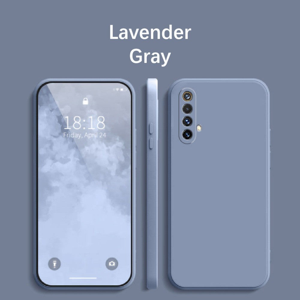 For Realme X50 Cover Drop and wear resistant Silicone Full Case Classic Simple Solid Color Phone Case Cover