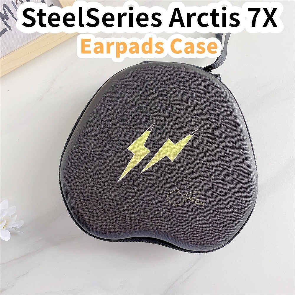 For SteelSeries Arctis 7X Headphone Case Cartoon Creative Patterns Headset Earpads Storage Bag Casing Box