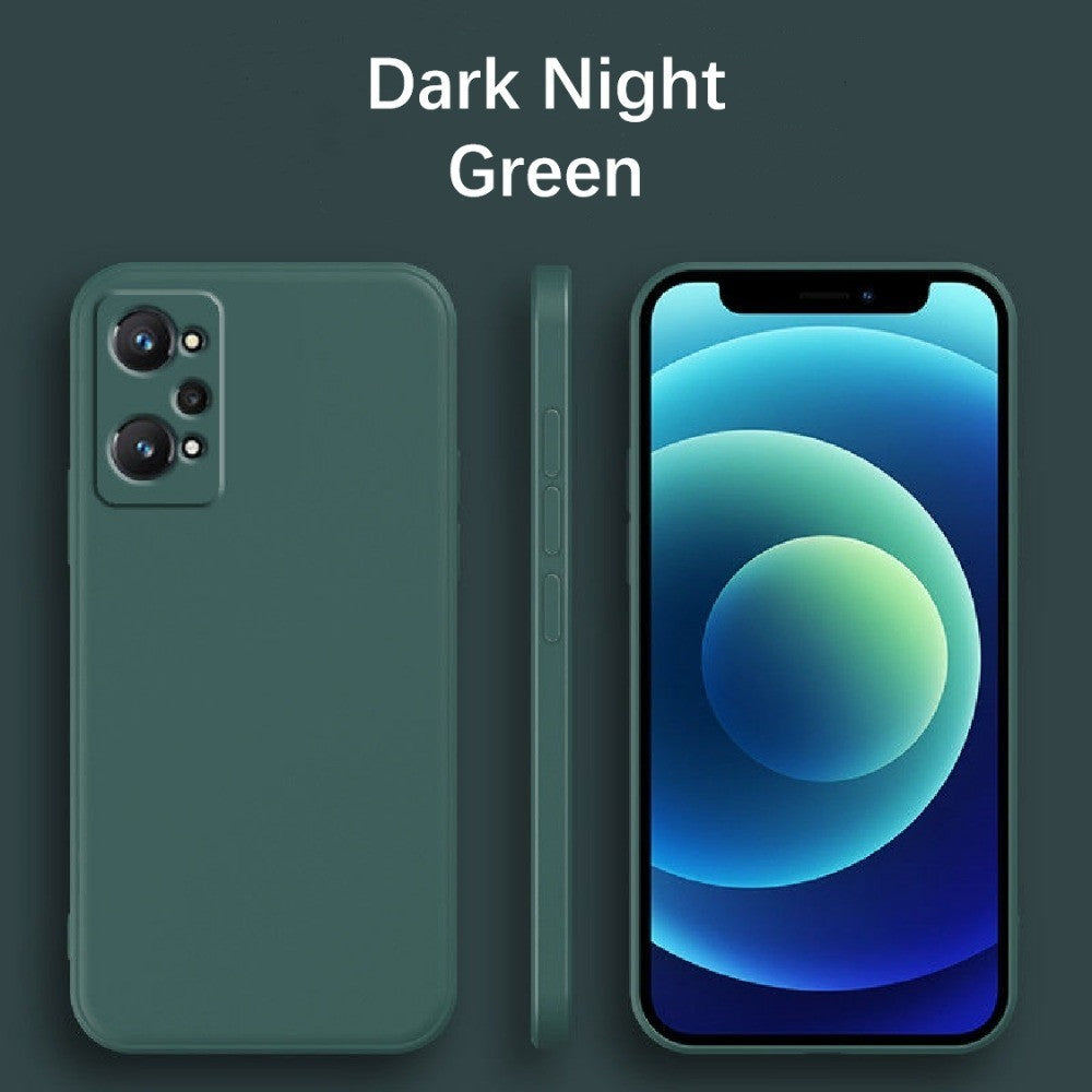 For Realme C31 Cover Drop and wear resistant Silicone Full Case Classic Simple Solid Color Phone Case Cover