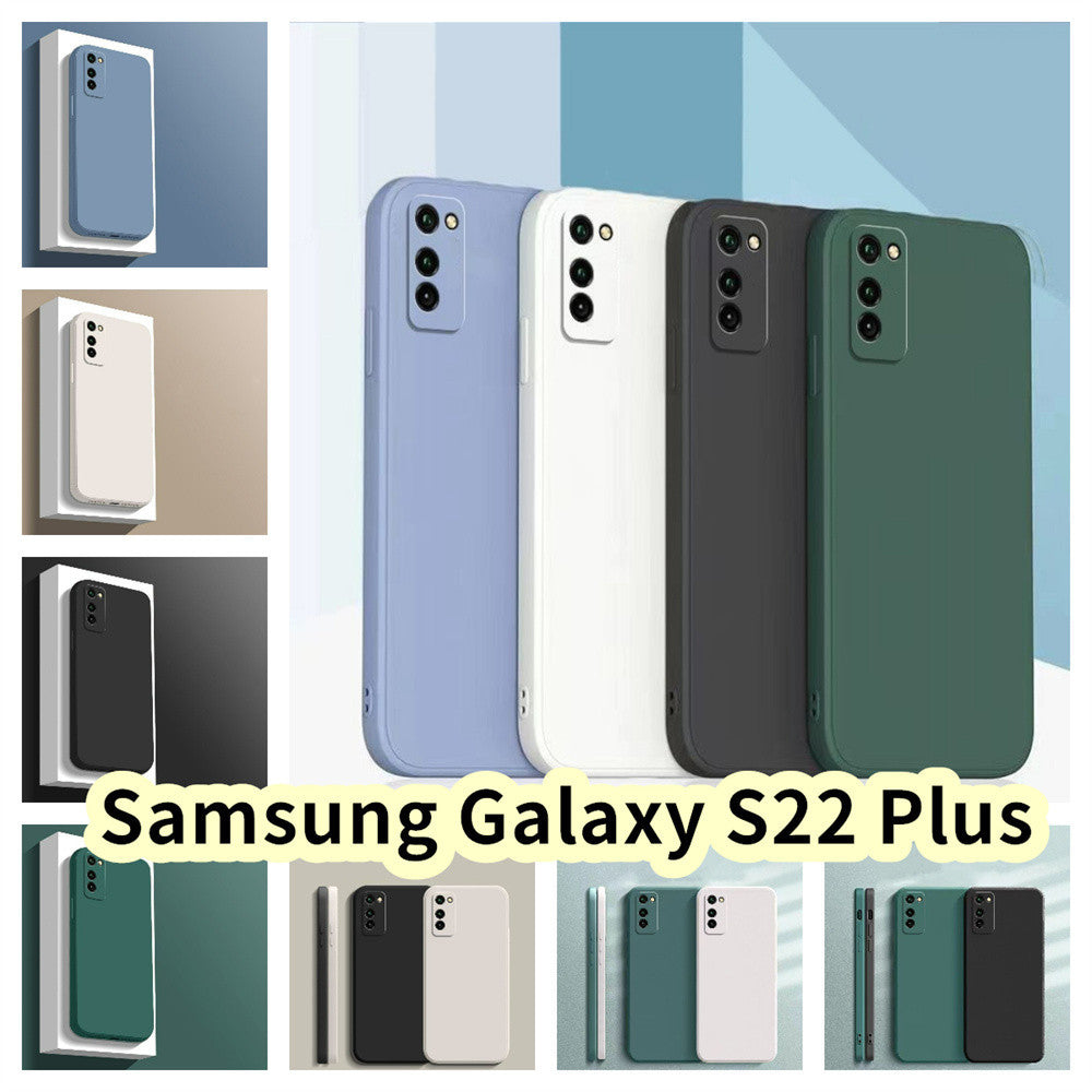 For Samsung Galaxy S22 Plus Cover Drop and wear resistant Silicone Full Case Classic Simple Solid Color Phone Case Cover
