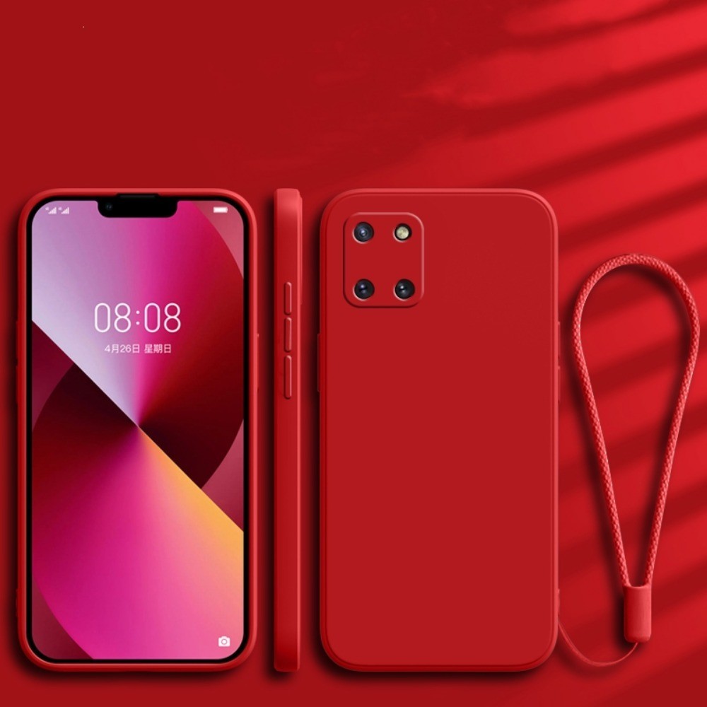 For Samsung Galaxy Note 10 Lite Cover Drop and wear resistant Silicone Full Case Classic Simple Solid Color Phone Case Cover