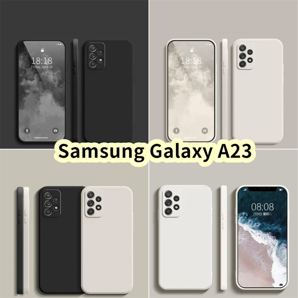 For Samsung Galaxy A23 Cover Drop and wear resistant Silicone Full Case Classic Simple Solid Color Phone Case Cover