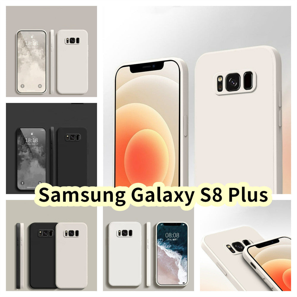 For Samsung Galaxy S8 Plus Cover Drop and wear resistant Silicone Full Case Classic Simple Solid Color Phone Case Cover