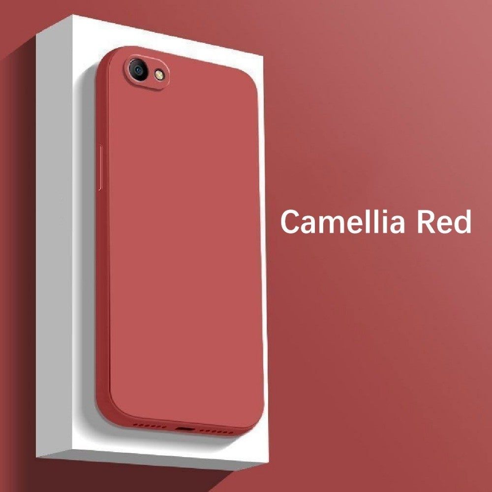For Realme C2 Cover Drop and wear resistant Silicone Full Case Classic Simple Solid Color Phone Case Cover