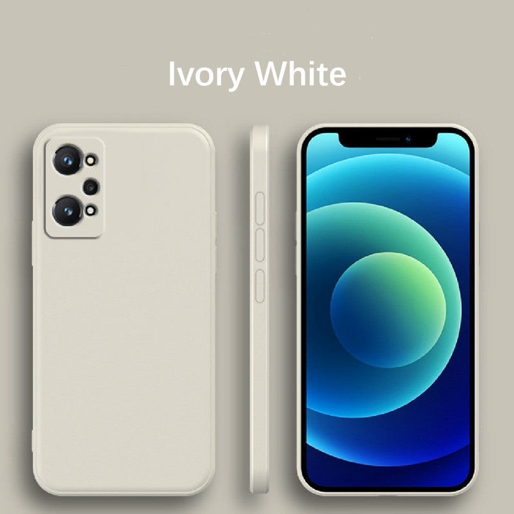 For Realme C31 Cover Drop and wear resistant Silicone Full Case Classic Simple Solid Color Phone Case Cover