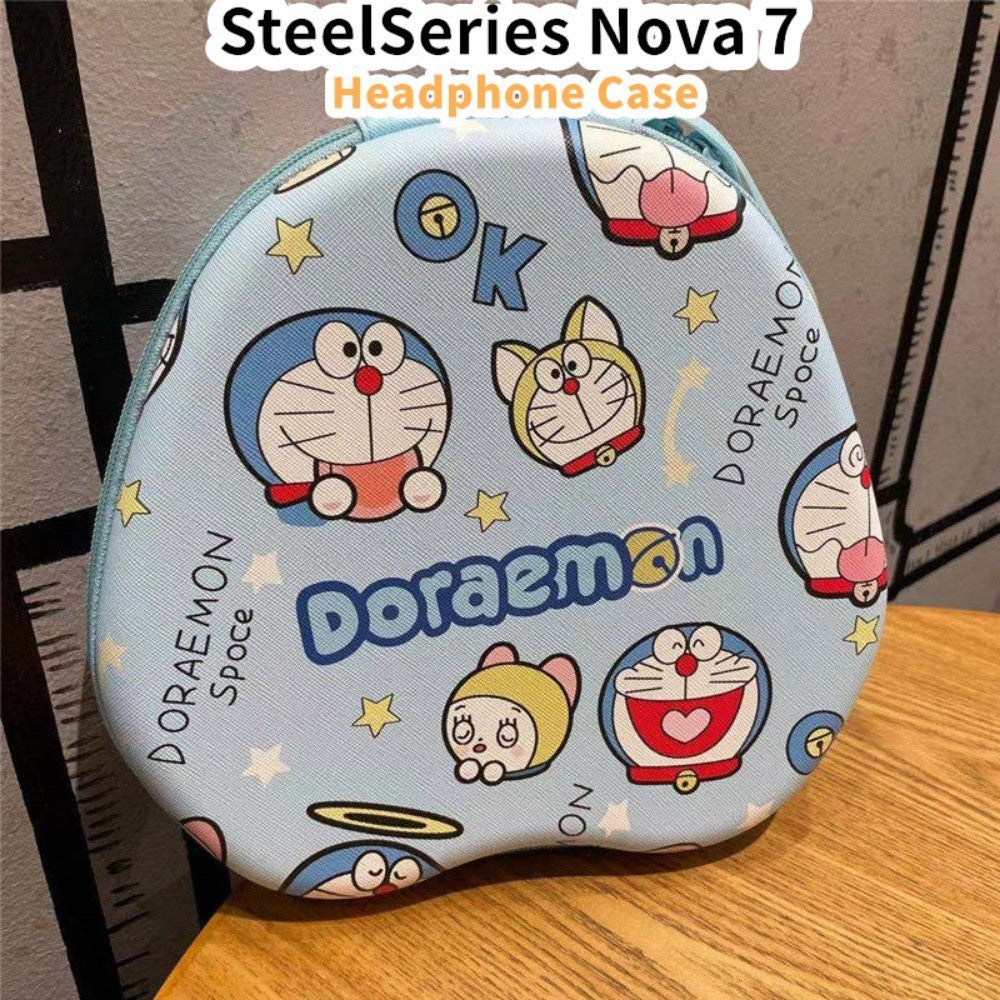 For SteelSeries Nova 7 Headphone Case Cartoon Creative Patterns Headset Earpads Storage Bag Casing Box