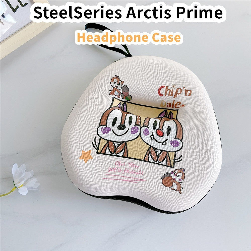 For SteelSeries Arctis Prime Headphone Case Cartoon Creative Patterns Headset Earpads Storage Bag Casing Box