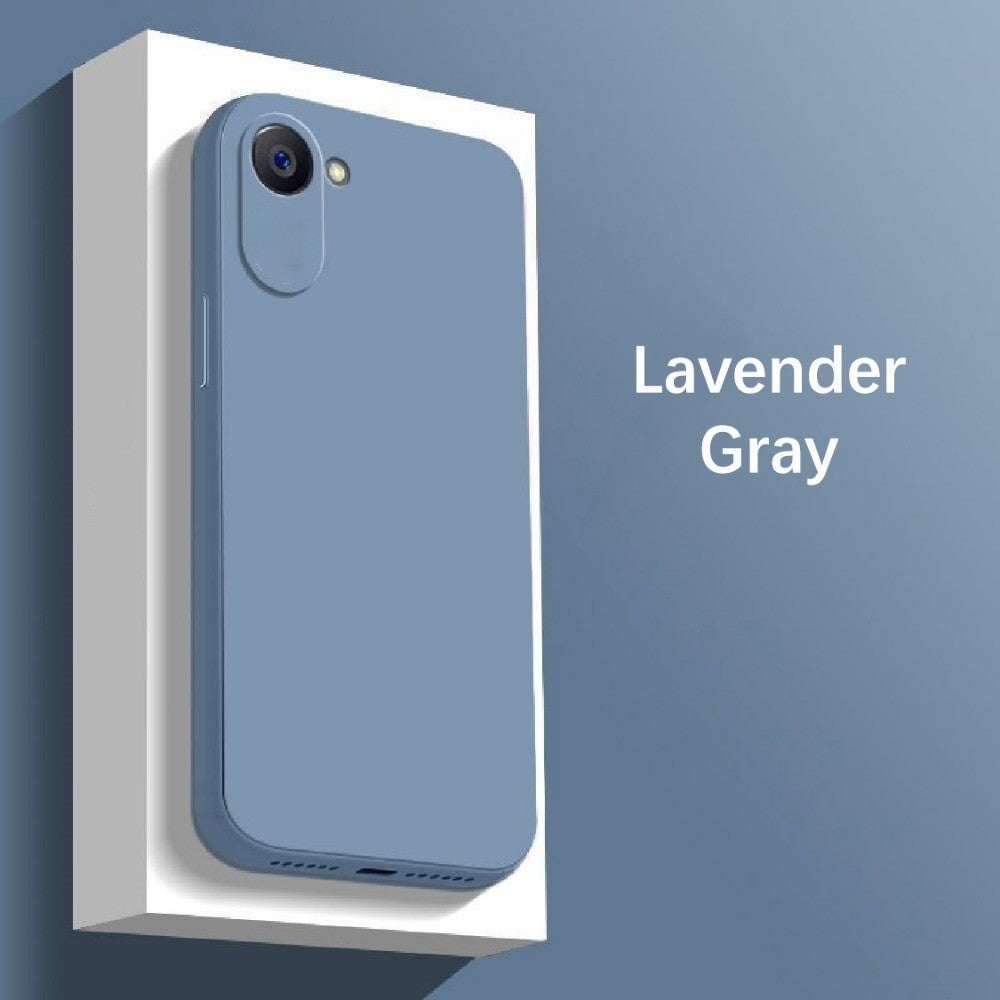 For Realme C30 Cover Drop and wear resistant Silicone Full Case Classic Simple Solid Color Phone Case Cover